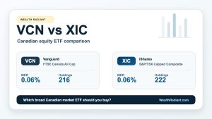 VCN vs XIC ETF comparison for Canadian investors.